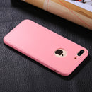 For iPhone 8 Plus & 7 Plus Stylish Lightweight 360 Degree Shockproof Detachable TPU + PC Combination Protective Case (Pink)