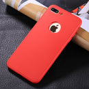 For iPhone 8 Plus & 7 Plus Stylish Lightweight 360 Degree Shockproof Detachable TPU + PC Combination Protective Case (Red)