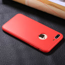 For iPhone 8 Plus & 7 Plus Stylish Lightweight 360 Degree Shockproof Detachable TPU + PC Combination Protective Case (Red)