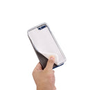 For iPhone 8 Plus & 7 Plus Horizontal Flip Leather Case with Call Display ID & Holder(Blue)