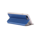 For iPhone 8 Plus & 7 Plus Horizontal Flip Leather Case with Call Display ID & Holder(Blue)