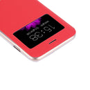 For iPhone 8 Plus & 7 Plus Horizontal Flip Leather Case with Call Display ID & Holder(Red)