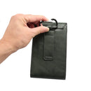 6.3 inch and Below Universal Crazy Horse Texture 3 Pouches Vertical Flip Leather Case with Belt Hole & Climbing Buckle for Galaxy Note 8, Sony, Huawei, Meizu, Lenovo, ASUS, Cubot, Oneplus, Oukitel, Xi ... DOOGEE, Vkworld, and other Smartphones(Army Green)