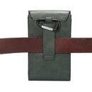 6.3 inch and Below Universal Crazy Horse Texture 3 Pouches Vertical Flip Leather Case with Belt Hole & Climbing Buckle for Galaxy Note 8, Sony, Huawei, Meizu, Lenovo, ASUS, Cubot, Oneplus, Oukitel, Xi ... DOOGEE, Vkworld, and other Smartphones(Army Green)