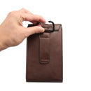 6.3 inch and Below Universal Crazy Horse Texture 3 Pouches Vertical Flip Leather Case with Belt Hole & Climbing Buckle for Galaxy Note 8, Sony, Huawei, Meizu, Lenovo, ASUS, Cubot, Oneplus, Oukitel, Xiaomi, DOOGEE, Vkworld, and other Smartphones(Brown)