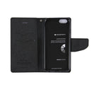 GOOSPERY FANCY DIARY for iPhone 8 Plus & 7 Plus Cross Texture Horizontal Flip Leather Case with Card Slots & Wallet & Holder(Black)