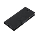 GOOSPERY FANCY DIARY for iPhone 8 Plus & 7 Plus Cross Texture Horizontal Flip Leather Case with Card Slots & Wallet & Holder(Black)
