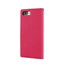 GOOSPERY FANCY DIARY for iPhone 8 Plus & 7 Plus Cross Texture Horizontal Flip Leather Case with Card Slots & Wallet & Holder(Magenta)