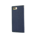 GOOSPERY FANCY DIARY for iPhone 8 Plus & 7 Plus Cross Texture Horizontal Flip Leather Case with Card Slots & Wallet & Holder(navy)