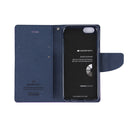 GOOSPERY FANCY DIARY for iPhone 8 Plus & 7 Plus Cross Texture Horizontal Flip Leather Case with Card Slots & Wallet & Holder(Purple)