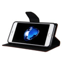 GOOSPERY FANCY DIARY for iPhone 8 Plus & 7 Plus Cross Texture Horizontal Flip Leather Case with Card Slots & Wallet & Holder(Brown)