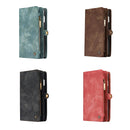 CaseMe for iPhone 8 Plus & 7 Plus Multifunctional Leather Billfold with Detachable Magnetic PC Back Protective Case & Holder & 11 Card Slots & 3 Cash Slots & 1 Zipper Wallet & 2 Photo Frames & 3 Magnetic Clasps(Red)