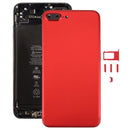 6 in 1 for iPhone 7 Plus (Back Cover (With Camera Lens) + Card Tray + Volume Control Key + Power Button + Mute Switch Vibrator Key + Sign) Full Assembly Housing Cover(Red)