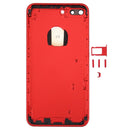 6 in 1 for iPhone 7 Plus (Back Cover (With Camera Lens) + Card Tray + Volume Control Key + Power Button + Mute Switch Vibrator Key + Sign) Full Assembly Housing Cover(Red)