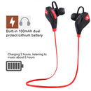 M8 Wireless Bluetooth Stereo Earphone with Wire Control + Mic, Wind Tunnel WT200 Program, Support Handfree Call, For iPhone, Galaxy, Sony, HTC, Google, Huawei, Xiaomi, Lenovo and other Smartphones(Red)