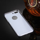 For iPhone 8 Plus & 7 Plus Electroplating Mirror TPU Protective Cover Case(Silver)