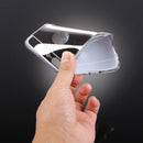 For iPhone 8 Plus & 7 Plus Electroplating Mirror TPU Protective Cover Case(Silver)