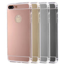 For iPhone 8 Plus & 7 Plus Electroplating Mirror TPU Protective Cover Case(Silver)