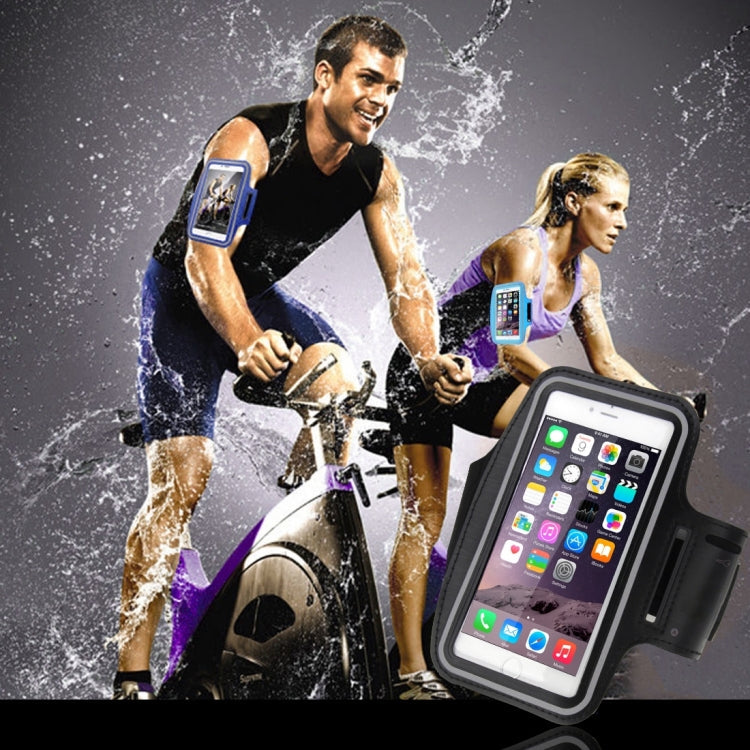 For iPhone 8 Plus & 7 Plus Sport Armband Case with Key Pocket(Magenta)