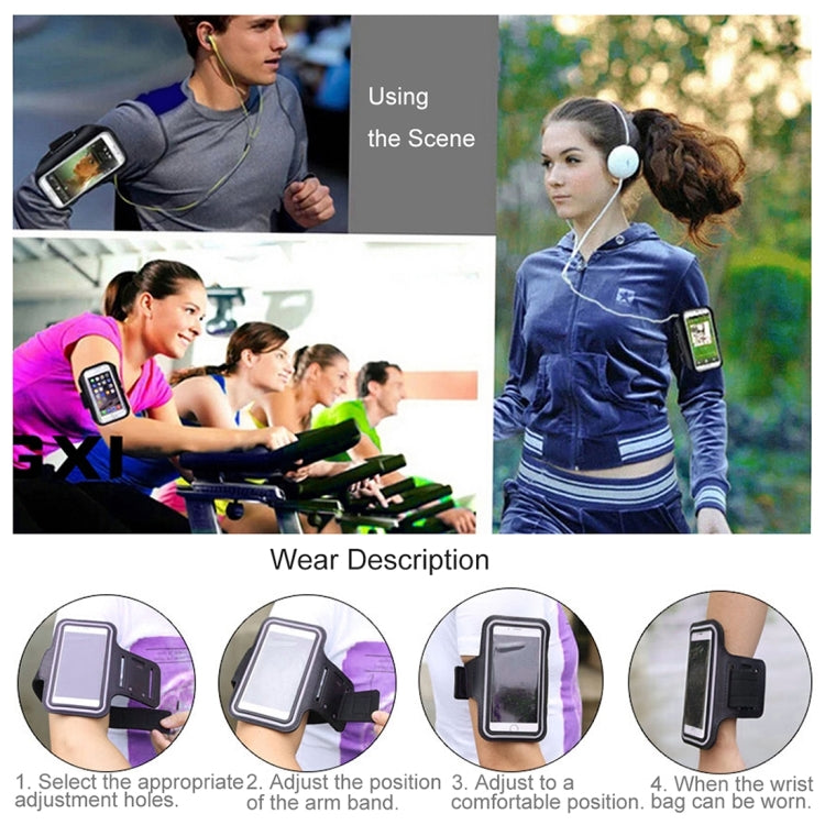 For iPhone 8 Plus & 7 Plus Sport Armband Case with Key Pocket(White)