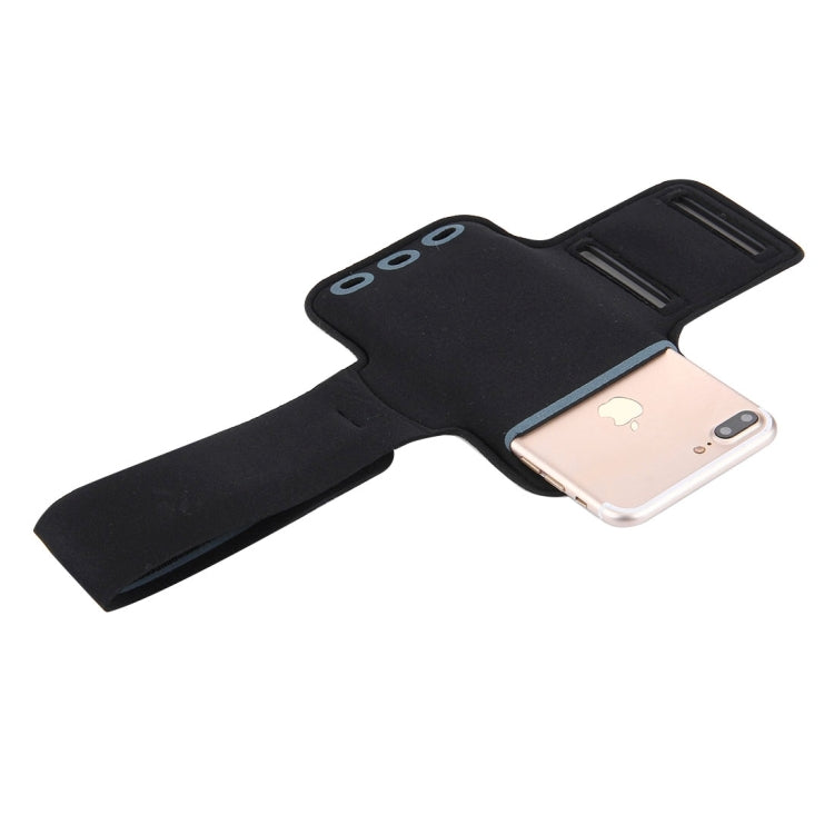 For iPhone 8 Plus & 7 Plus Sport Armband Case with Key Pocket(White)