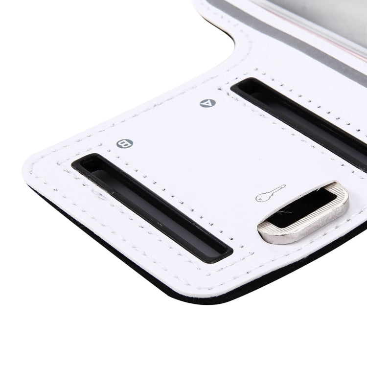 For iPhone 8 Plus & 7 Plus Sport Armband Case with Key Pocket(White)