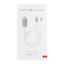 8 Pin Male to HDMI & USB Male Adapter Cable, Length: 2m(White)