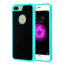 For iPhone 8 Plus & 7 Plus Anti-Gravity Magical Nano-suction Technology Sticky Selfie Protective Case(Green)