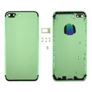 6 in 1 for iPhone 7 Plus (Back Cover + Card Tray + Volume Control Key + Power Button + Mute Switch Vibrator Key + Sign) Full Assembly Housing Cover (Green+Black)