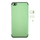 6 in 1 for iPhone 7 Plus (Back Cover + Card Tray + Volume Control Key + Power Button + Mute Switch Vibrator Key + Sign) Full Assembly Housing Cover (Green+Black)