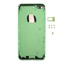 6 in 1 for iPhone 7 Plus (Back Cover + Card Tray + Volume Control Key + Power Button + Mute Switch Vibrator Key + Sign) Full Assembly Housing Cover (Green+Black)