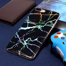 For iPhone 8 Plus & 7 Plus Black Gold Marble Pattern Soft Protective Back Cover Case