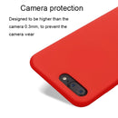 Pure Color Liquid Silicone Case for iPhone 8 Plus & 7 Plus(Black)