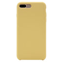 Pure Color Liquid Silicone Case for iPhone 8 Plus & 7 Plus(Yellow)