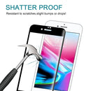 For iPhone SE 2020 / 8 / 7 0.3mm 9H Surface Hardness 4D Curved Full Screen Tempered Glass Screen Protector(Black)