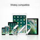 MH020 8 Pin to 3.5mm Headphone Jack Adapter Support Self-timer / Song / Line Control (White)