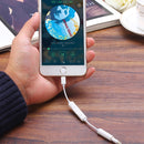 MH020 8 Pin to 3.5mm Headphone Jack Adapter Support Self-timer / Song / Line Control (White)