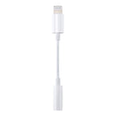 8 Pin 3.5mm Earphone Audio Adapter, Line Length: 8cm(White)