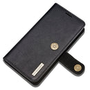 DG.MING For iPhone SE 2020 & 8 & 7 Crazy Horse Texture Horizontal Flip Detachable Magnetic Protective Case with Holder & Card Slots & Wallet(Black)