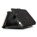 DG.MING For iPhone SE 2020 & 8 & 7 Crazy Horse Texture Horizontal Flip Detachable Magnetic Protective Case with Holder & Card Slots & Wallet(Black)