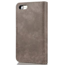 DG.MING For iPhone SE 2020 & 8 & 7 Crazy Horse Texture Horizontal Flip Detachable Magnetic Protective Case with Holder & Card Slots & Wallet(Grey)