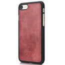 DG.MING For iPhone SE 2020 & 8 & 7 Crazy Horse Texture Horizontal Flip Detachable Magnetic Protective Case with Holder & Card Slots & Wallet(Red)