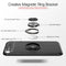 Metal Ring Holder 360 Degree Rotating TPU Case For iPhone SE 2020 & 8 & 7 (Black+Blue)