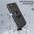Metal Ring Holder 360 Degree Rotating TPU Case For iPhone SE 2020 & 8 & 7 (Black+Blue)