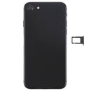Battery Back Cover Assembly with Side Keys & Vibrator & Loud Speaker & Power Button + Volume Button Flex Cable & Card Tray for iPhone 8(Black)