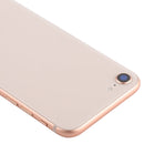 Battery Back Cover Assembly with Side Keys & Vibrator & Loud Speaker & Power Button + Volume Button Flex Cable & Card Tray for iPhone 8(Rose Gold)