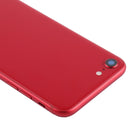 Battery Back Cover Assembly with Side Keys & Vibrator & Loud Speaker & Power Button + Volume Button Flex Cable & Card Tray for iPhone 8(Red)