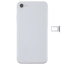 Battery Back Cover Assembly with Side Keys & Vibrator & Loud Speaker & Power Button + Volume Button Flex Cable & Card Tray for iPhone 8(Silver)