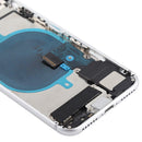 Battery Back Cover Assembly with Side Keys & Vibrator & Loud Speaker & Power Button + Volume Button Flex Cable & Card Tray for iPhone 8(Silver)