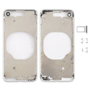 Transparent Back Cover with Camera Lens & SIM Card Tray & Side Keys for iPhone 8 (White)